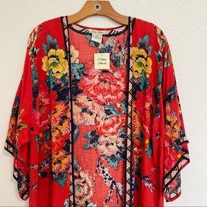NWT* Flying Tomato red kimono, brand new, size: s/m